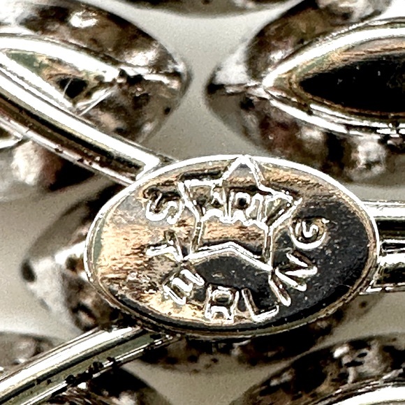 Vintage Sterling Rhinestone Necklace - Picture 3 of 9